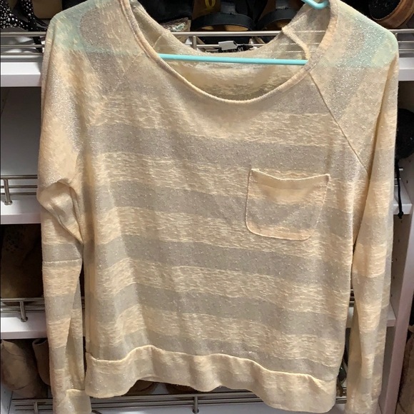 Forever 21 stripe shirt with shimmer - Picture 1 of 1